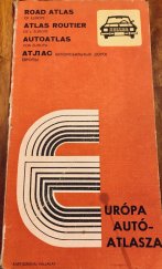 kniha Europa Autó-atlasza, Kartografická společnost Budapešť 1978