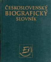 kniha Československý biografický slovník, Academia 1992