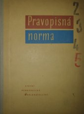 kniha Pravopisná norma, SPN 1959