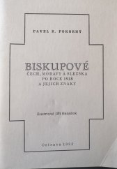 kniha Biskupové Čech, Moravy a Slezska po roce 1918 a jejich znaky, Genealogická agentura 1992
