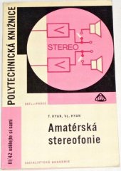kniha Amatérská stereofonie, SNTL 1968