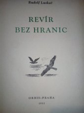 kniha Revír bez hranic, Orbis 1953