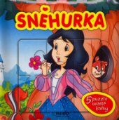 kniha Sněhurka 5 puzzle uvnitř knihy, Rebo 2005