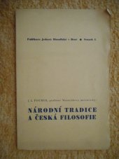 kniha Národní tradice a česká filosofie úkoly a výzvy, Jednota filosofická 1939