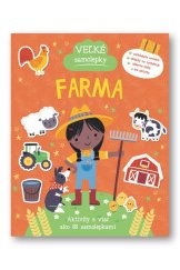 kniha Veľké samolepky Farma Aktivity s viac ako 80 samolepkami, Svojtka 2024