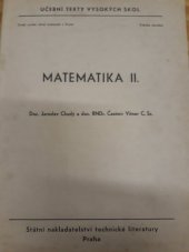 kniha Matematika 2. [díl] Určeno pro posl. fak. stavební., SNTL 1963