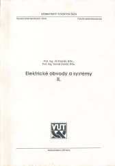 kniha Elektrické obvody a systémy 2 Učeb. texty vys. šk, Vysoké učení technické v Brně 1992