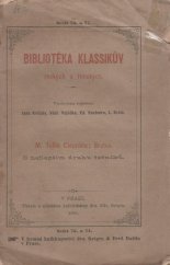 kniha M. Tullia Cicerona O nejlepším druhu řečníků, Edvard Grégr 1880