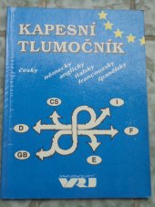 kniha Kapesní tlumočník česky, německy, anglicky, italsky, francouzsky, španělsky, VRJ 1991