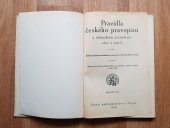 kniha Pravidla českého pravopisu s abecedním seznamem slov a tvarů jediné ministerstvem školství a národní osvěty schválené vydání, Státní nakladatelství 1926