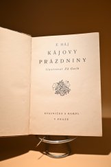 kniha Kájovy prázdniny, Kvasnička a Hampl 1932