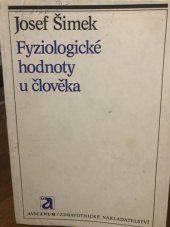 kniha Fyziologické hodnoty u člověka, Avicenum 1981