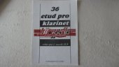 kniha 36 etud pro klarinet výběr pro 1. ročník ZUŠ, Uher 1993