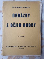 kniha Obrázky z dějin hudby, Ludvík Nerad 1946