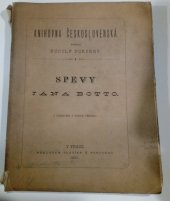 kniha Spevy Jána Botto, Slavík a Borový 1880