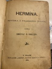 kniha Hermína povídka z pražského života, Libuše, Matice zábavy a vědění 1895