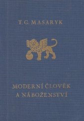 kniha Moderní člověk a náboženství, Jan Laichter 1934