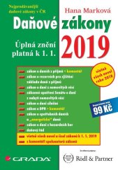 kniha Daňové zákony 2019 úplná znění k 1. 1. 2019, Grada 2019