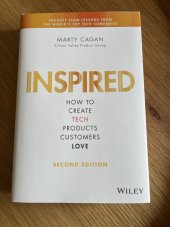 kniha Inspired how to create tech products customers love, John Wiley & Sons Inc 2017