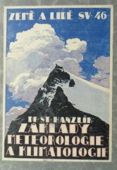 kniha Základy meteorologie a klimatologie s 15 obrazy a 6 mapkami, Česká grafická Unie 1923