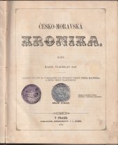 kniha Ćesko-moravská kronika., I.L. Kober 1870