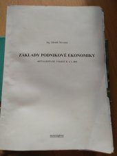 kniha Základy podnikové ekonomiky, Moraviapress 1997