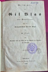 kniha Gil Blas von Santillana, Verlag von Dennig, Finck 1839