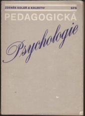 kniha Pedagogická psychologie učebnice pro 4. ročník středních pedagogických škol, Státní pedagogické nakladatelství 1980