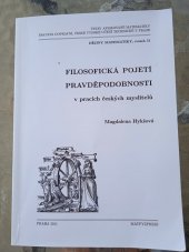 kniha Filosofická pojetí pravděpodobnosti v pracích českých myslitelů, Matfyzpress 2011