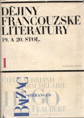 kniha Dějiny francouzské literatury 19. a 20. stol., Academia 1966
