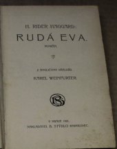 kniha Rudá Eva román, Bedřich Stýblo 1921