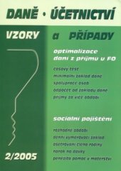 kniha Daně, účetnictví vzory a případy., Poradce 2005