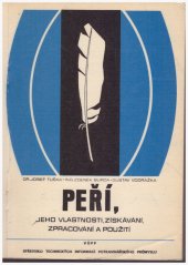 kniha Peří, jeho vlastnosti, získávání, zpracování a použití, Výzkum. ústav potrav. průmyslu 1975