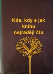 kniha Kde, kdy a jak knihu nejraději čtu, AZ servis 1993