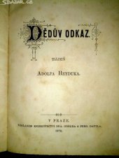 kniha Dědův odkaz, Edvard Grégr a Ferdinand Dattel 1879