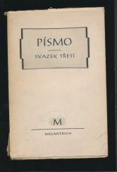 kniha Písmo. Sv. 3, - Pozdější věštci, Melantrich 1951