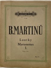 kniha Loutky Malé skladby pro klavír. I., Mojmír Urbánek 1920