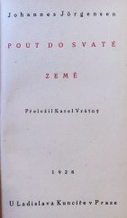 kniha Pouť do svaté země, Ladislav Kuncíř 1928