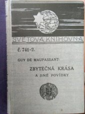 kniha Zbytečná krása a jiné povídky, J. Otto 1909