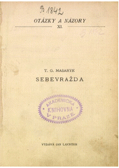 kniha Sebevražda hromadným jevem společenským moderní osvěty, Jan Laichter 1904