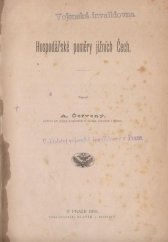 kniha Hospodářské poměry jižních Čech, Slavík a Borový 1881