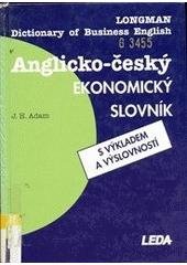 kniha Anglicko-český ekonomický slovník s výkladem a výslovností, Leda 1995