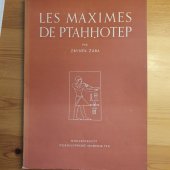 kniha Les maximes de Ptahhotep, L'Académie tchécoslovaque des sciences 1956