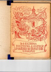 kniha Poustevna a kostelík sv. Vavřince na Veselé hoře u Domažlic, Vyšehrad 1945