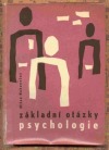 kniha Základní otázky psychologie, Státní pedagogické nakladatelství 1968