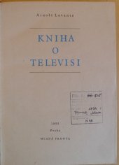 kniha Kniha o televisi, Mladá fronta 1955