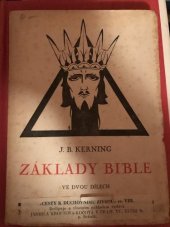 kniha Základy bible ve dvou dílech, B. Kočí 1924