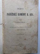 kniha Dějiny Pařížské komuny r. 1871, Zář 1900