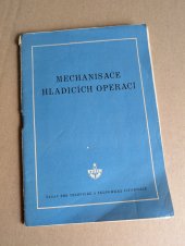 kniha Mechanisace hladicích operací [Sborník], UTEIN 1955