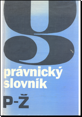 kniha Právnický slovník 2. - P-Ž, Panorama 1988